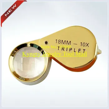 

10 X 18 mm Magnifier for Jewelry Jewelry Making Tools Jewel Magnifier 6 PCS / SET Free Shipping