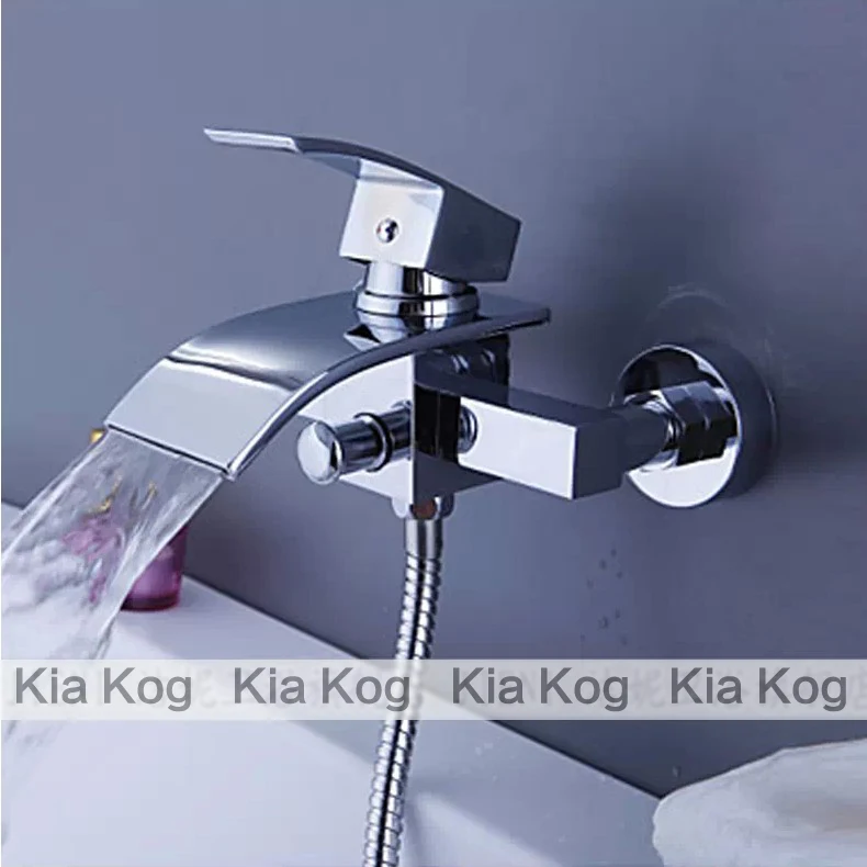 

Bathroom Bathtub Waterfall Shower Faucet. Waterfall Shower Set. hand-hold Shower Head and Faucet. Bathtub mixer tap.WB-003T