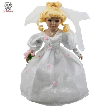 

BOLAFYNIA beautiful Wedding dress girl gift doll toy children baby toy for birthday Christmas gift