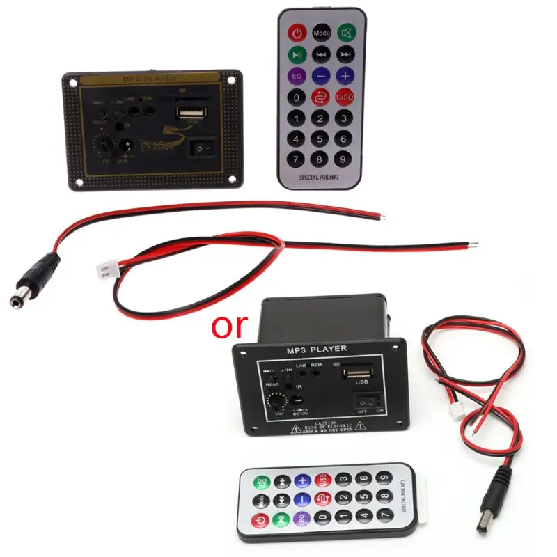 

20W High Power DC 12V Bluetooth Car Subwoofer Hi-Fi Amplifier Board TF USB+Remote