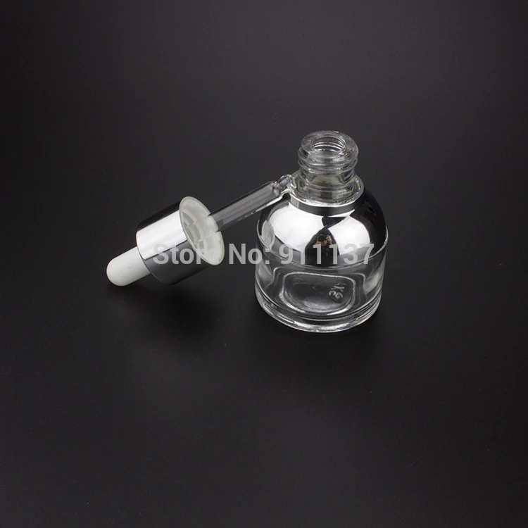 Cosmética do Conta-gotas dos Pces Claro do Conta-gotas de Vidro 30ml para Óleos 30ml da Garrafa Recipiente Essenciais Claro 100 30 ml 5 Beleza e saúde