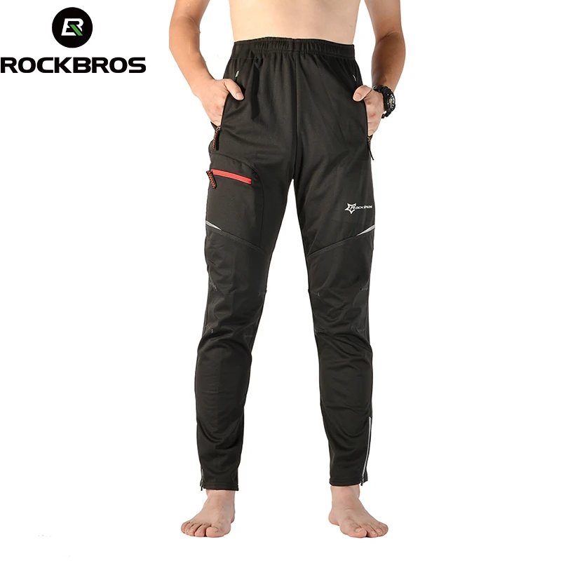 

ROCKBROS Autumn Winter clismo bleta Cycling Clothing Bicycle Pants Riding Bike Windproof Thermal Cycling Pants