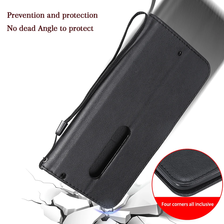 Solid Color Wallet Flip Case For Motorola G2 G4 G5 G5S G6 G7 C Plus Z3 Play Z Force X Style E4 E5 Moto One Power P30 Note Cover
