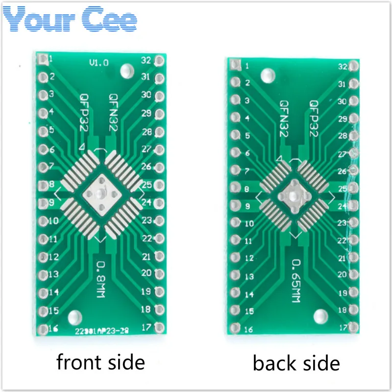 20 шт. QFN32 QFP32 к DIP DIP32 переходник разъем PCB SMD 0 8 мм 65 контактный шаг универсальная
