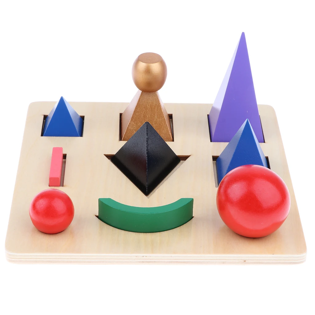 Montessori Language Material - Solid Grammar Symbol with Cut-Out Tray Kids Early Development Teaching Aids Wooden Toddlers Toy