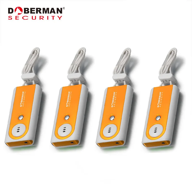 Doberman Security 4pcs Traveller Defense Alarm Indoor Protection Travel Door Alarm with Flash Light Sensor Detector 100dB alarma