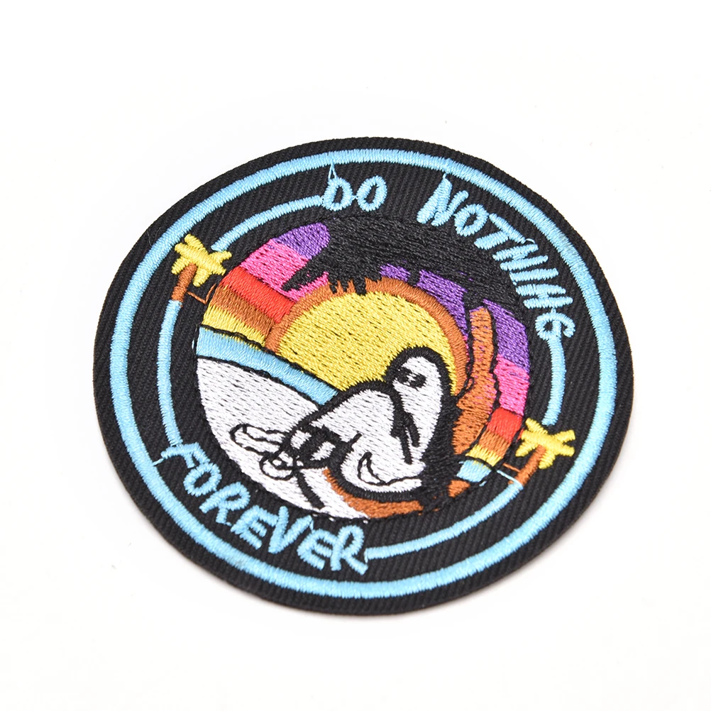 1 нашивка Do Nothing Forever патч для одежды с вышивкой наклейки одежды|iron on|iron on patch