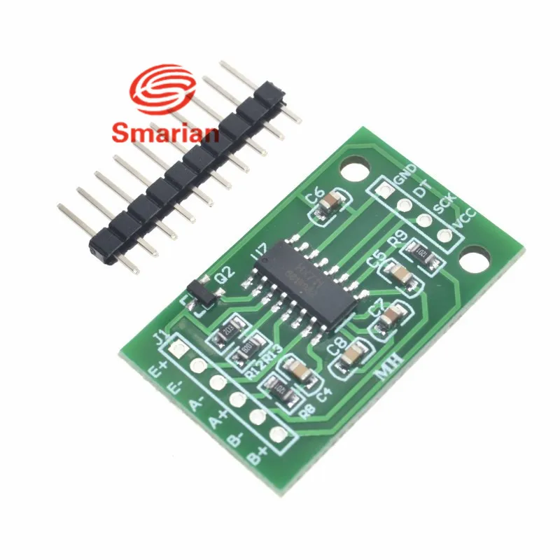 Smarian официальный двухканальный HX711 взвешивания Давление Сенсор 24-бит точность A/D модуль для Arduino DIY электронные весы
