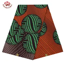 Анкара африканская полиэфирная восковая ткань Binta настоящий воск высокого качества 6 ярдов африканская ткань для вечерние платья FP6215