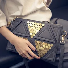 Neue Berühmte Designermarke Frauen Abend Kupplungen Messenger Bags Fashion Nieten Patchwork Qualität Party Damen Handtaschen