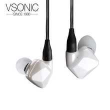 Vsonic GR09 HIFI Динамический керамический шумоизоляционный наушник с MMCX Сменный кабель для удаления