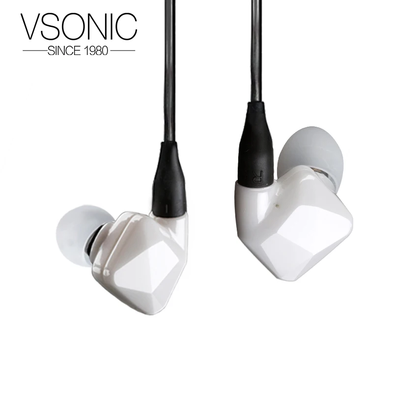 Vsonic GR09 HIFI Dynamic Ceramic Noise-Isolating Earphones with MMCX Detachable Cable image 2