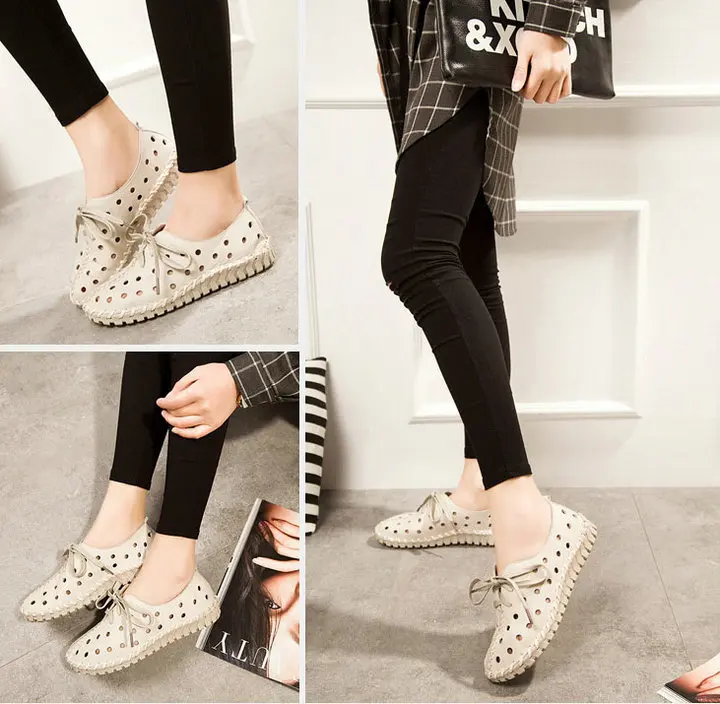 Sneakers Casual Women Flats Shoes Summer Women Hot Authentic Leather Comfortable Shoes For Female Footwear (25)