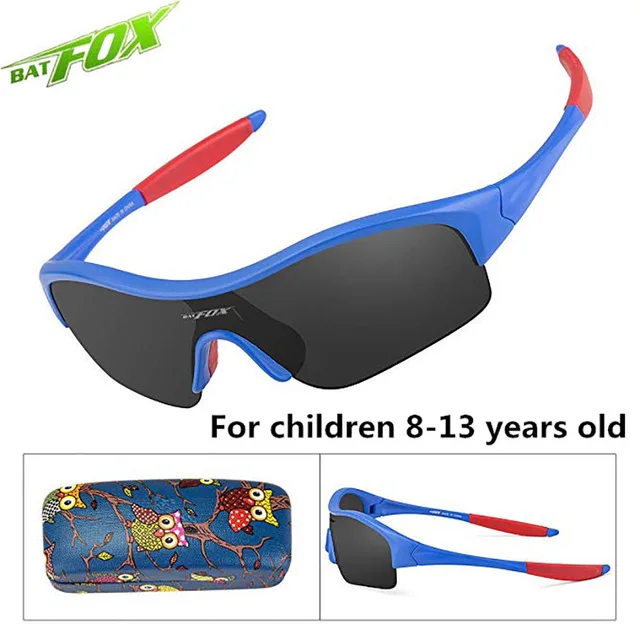 BATFOX/Детские поляризационные очки, детские летние пляжные солнцезащитные очки с защитой от ультрафиолета, солнцезащитные очки для От 2 до 13 лет мальчиков и девочек - Цвет: 874-Blue