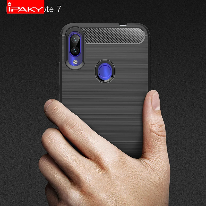 IPAKY для Xiaomi Redmi Note 7 Чехол Силиконовый Броня бампер противоударный чехол роскошные чехлы для телефонов Xiomi Redmi Note7 Чехлы падение