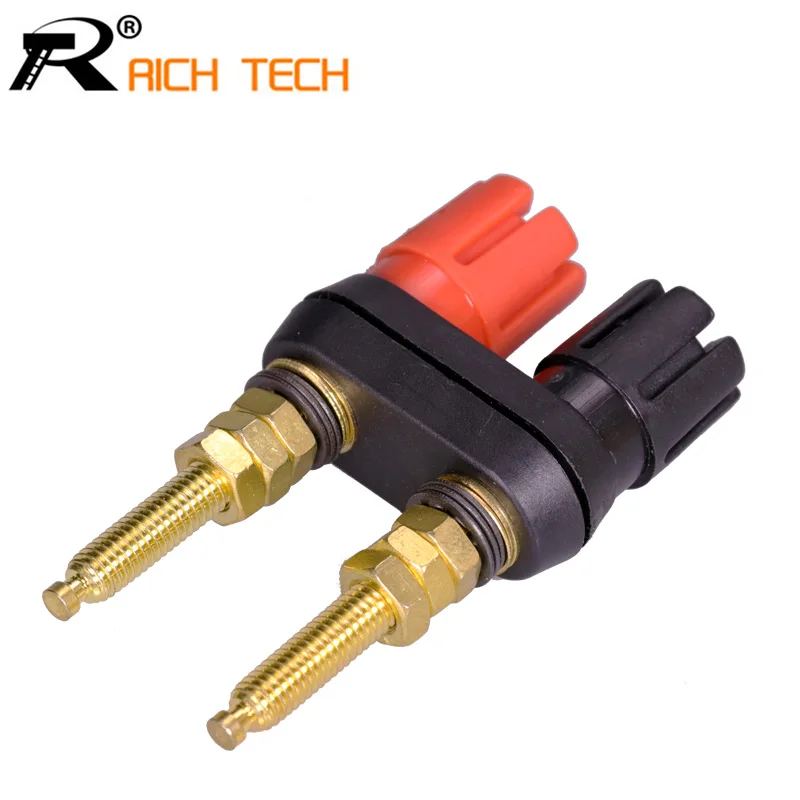 

20pcs New Extended Speaker banana plugs BINDING POST terminals banana socket Dual Female Banana Connector for Speaker Amplifier