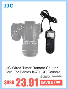 JJC Multi-Function Timer Remote Control Shutter Cord for Canon Camera EOS 1Ds Mark III/5D Mark IV/-1D X Mark II/7D MARK II