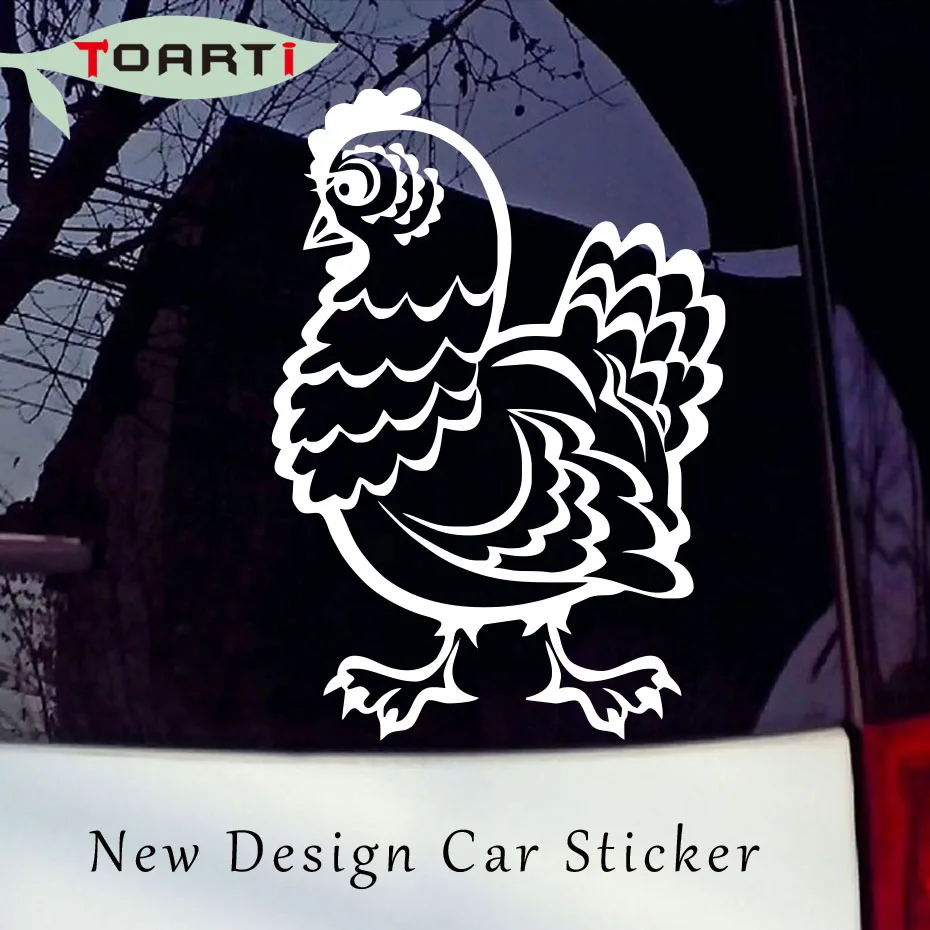 Online Shop Lucu Kartun Ayam Aksesoris Mobil Lucu Stiker Hewan Vinyl