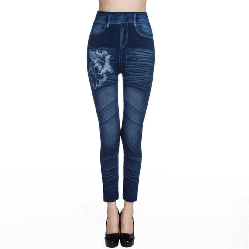 TCJULY Новое поступление хлопковые леггинсы джеггинсы джинсы для женщин для узкие Push Up Ботильоны длина брюки девочек Высокая талия