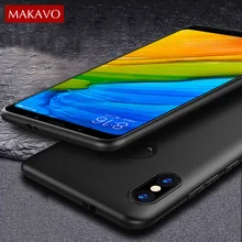 

MAKAVO For Xiaomi Redmi Note 5 Pro Case 360 Protection Soft Silicone Matte Phone Cases For Redmi Note 5 Note5 Pro Cover