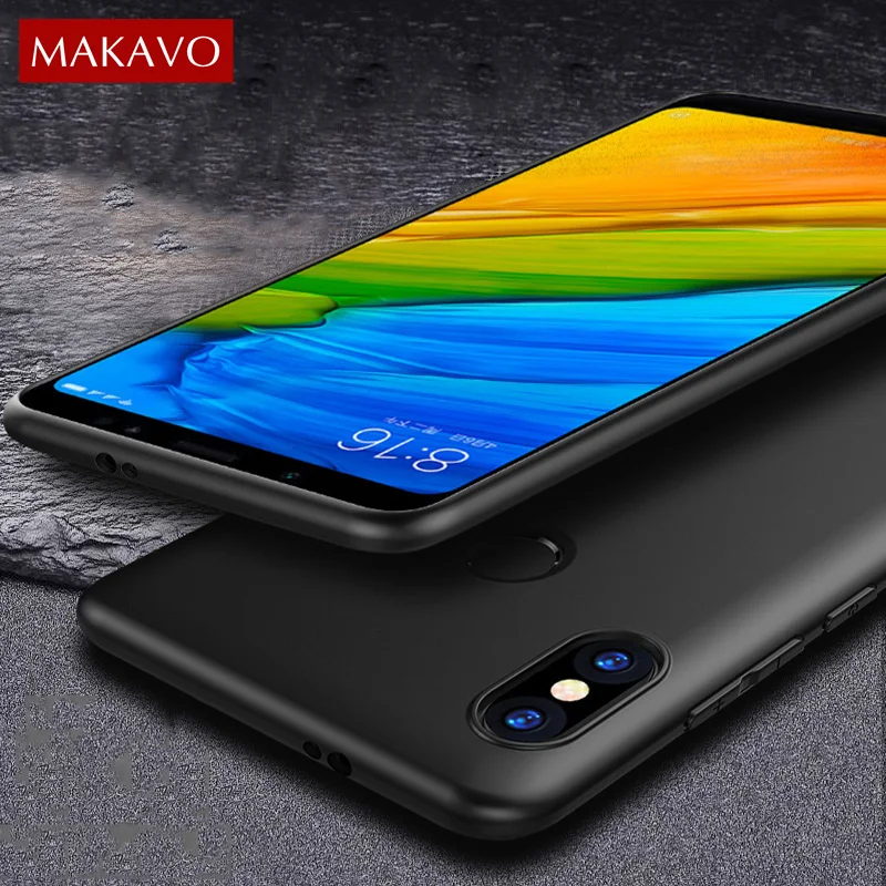 Чехол MAKAVO для Xiaomi Redmi Note 5 Pro с защитой 360 градусов мягкие силиконовые Матовые чехлы