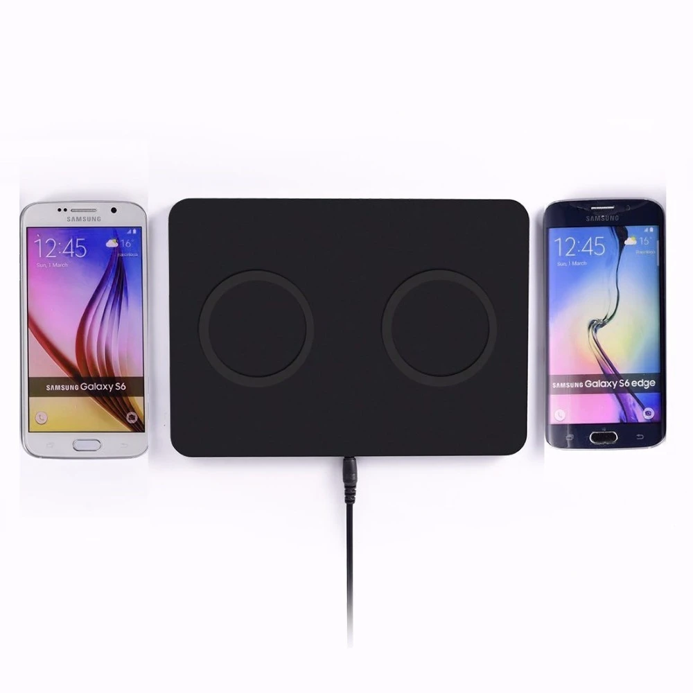 Double Wireless charger NFC Dual QI wireless charging transmitter Pad