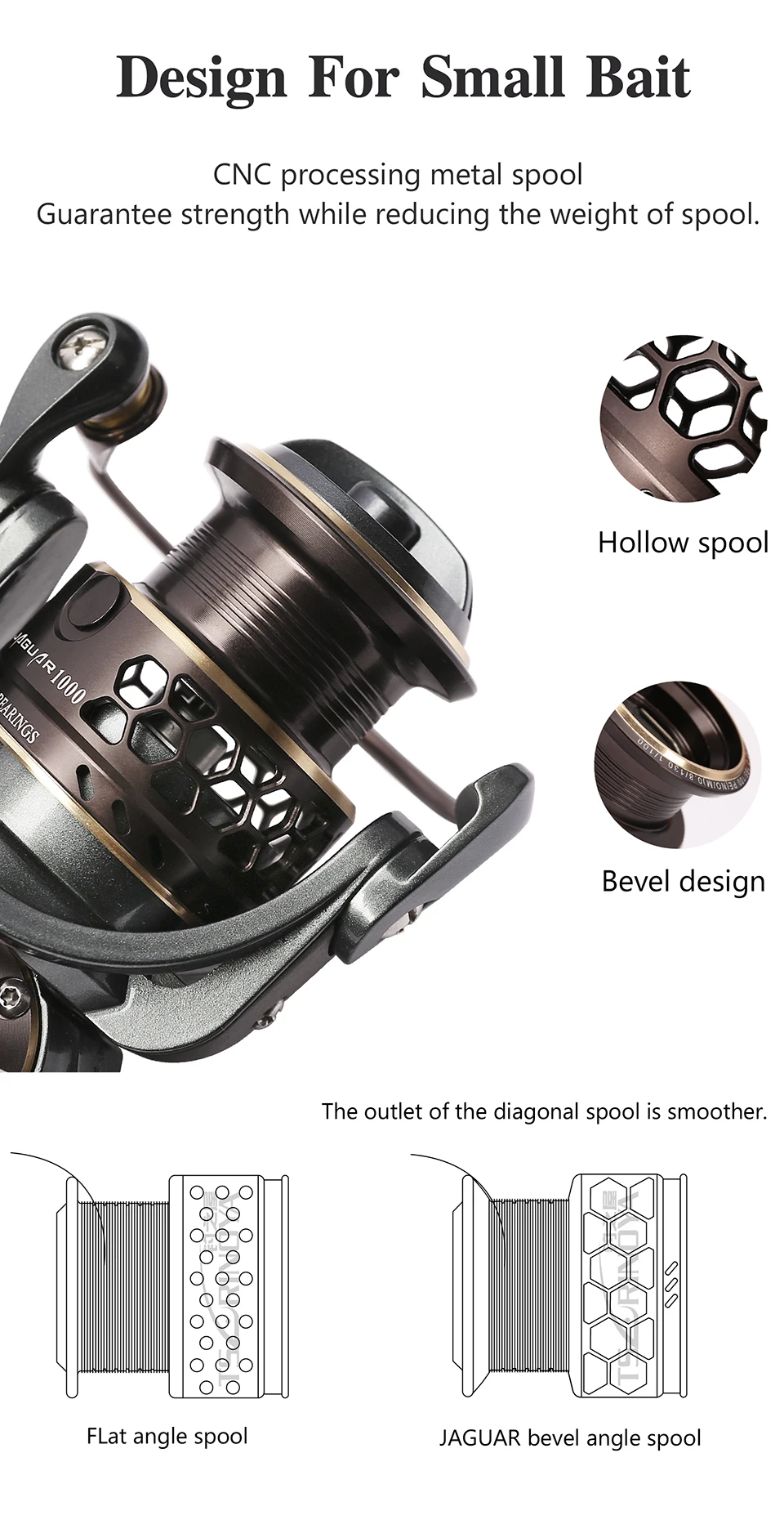 Carretel de Pesca Lula de Água 9 + 1bb Lidar com 2 Tsurinoya Jaguar Fiação Carpa Salgada Metal Carretel Bobina Molinete 1000 2000 11 Tsurinoya jaguar 1000 2000 9 + 1bb