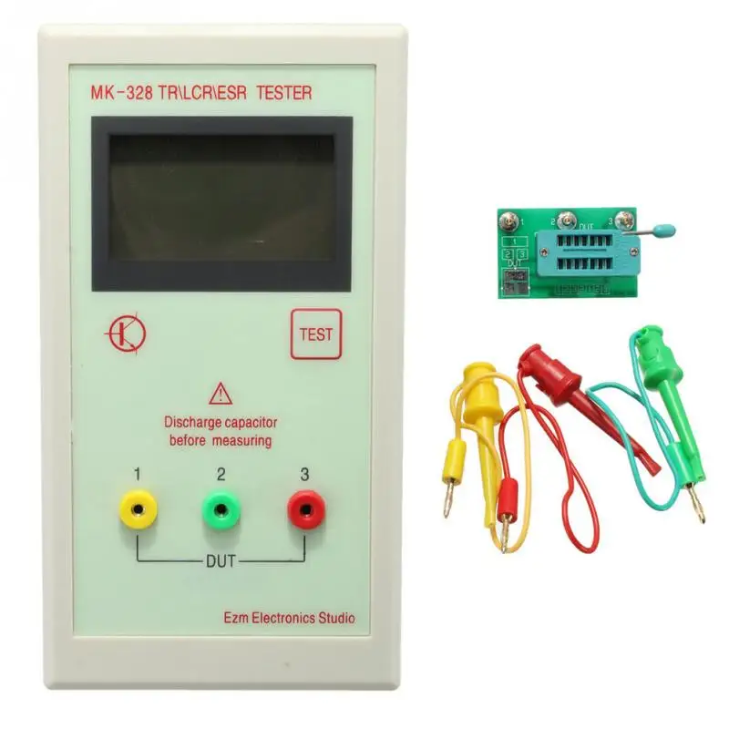 

V2.68 ESR-T4 Mega328 Digital Transistor Tester Diode Triode Capacitance ESR Analyzer Meter 128 64 LCD screen 024