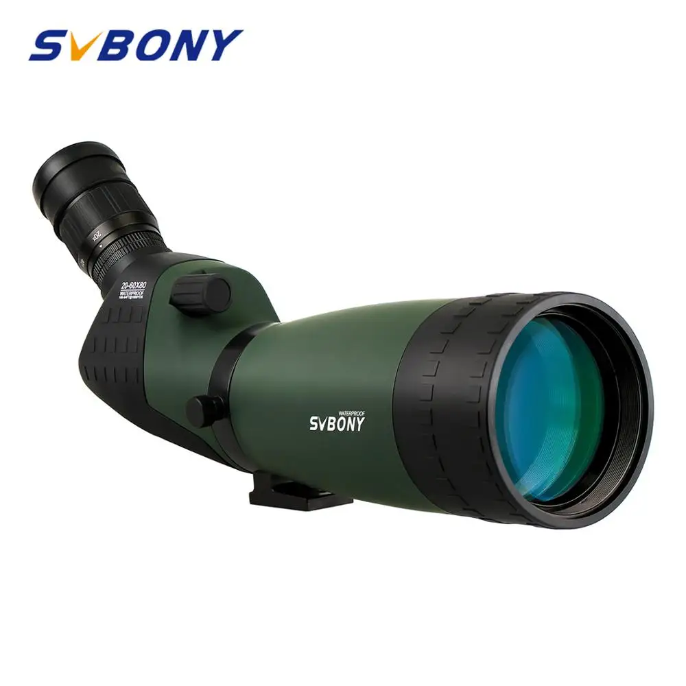 SVBONY SV22 Зрительная труба 20 60x80 BAK4 FMC Водонепроницаемый зум телескоп азотный без