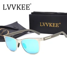 2017 lvvkee Feliz Estilo de Los Hombres de rayos gafas de Sol Polarizadas Flash Recubrimiento Sunglass Polaroid Para gafas de sol Con Original Packagi2140