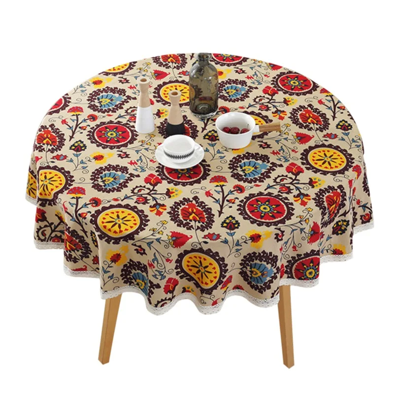 Hot Sale Round Tablecloth Beautiful Lace Tablecloth Bohemian