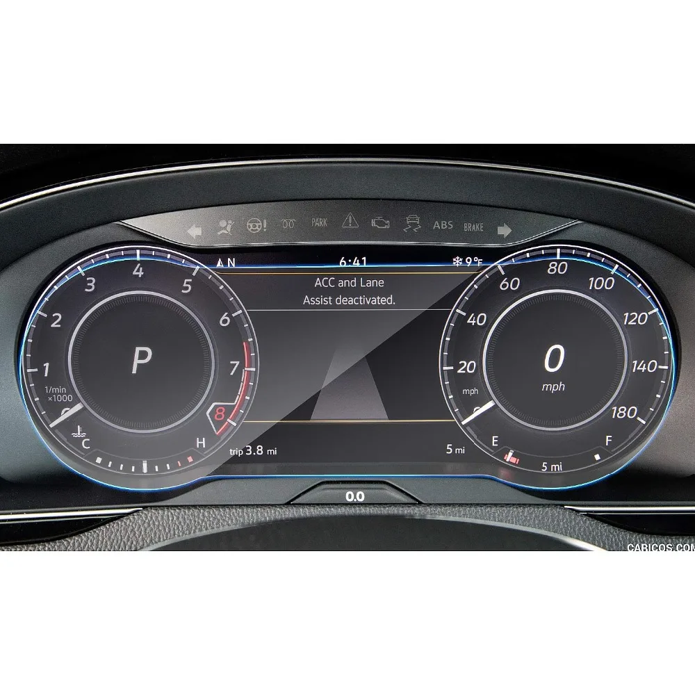 

RUIYA screen protector for Volkswagen Arteon 12.3inch LCD instrument panel screen,9H tempered glass screen protective film