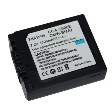 

CGA-S006E CGR CGA S006E S006 S006A DMW-BMA7 DMWBMA7 Battery For Panasonic Lumix DMC-FZ7 FZ8 FZ18 FZ35 FZ28 FZ38 FZ30 FZ50 -k -s