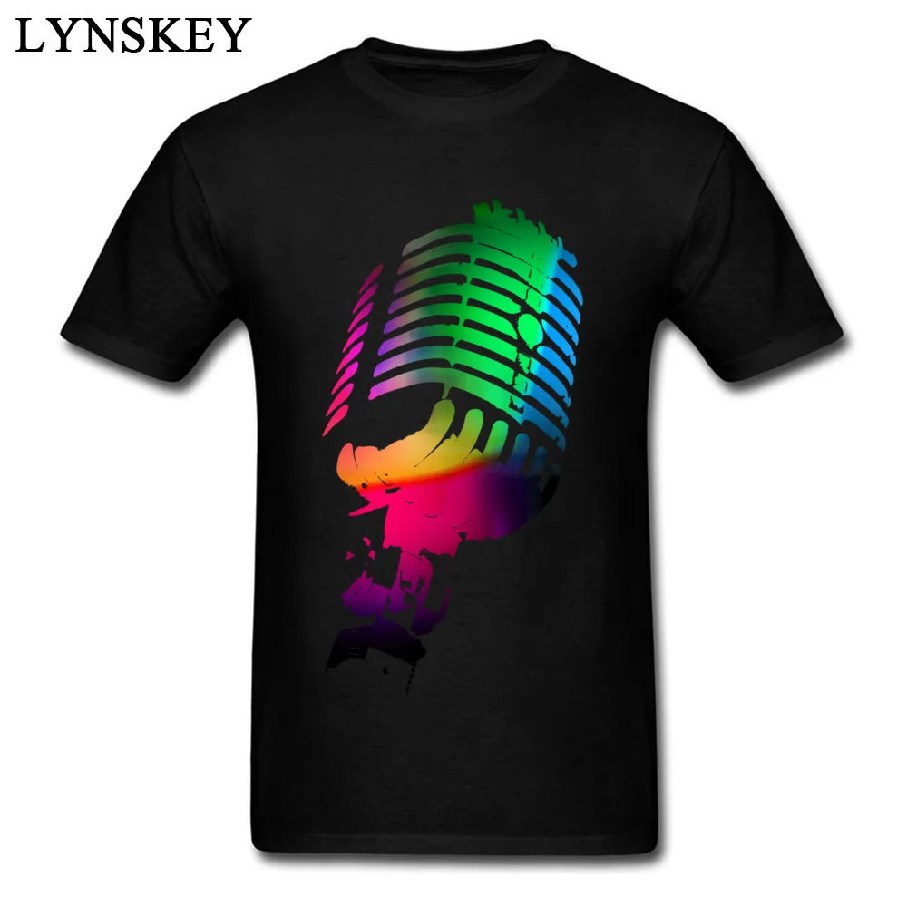 O Neck 100% Cotton Male T-shirts Casual Short Sleeve Tops Tees 2017 Newest Street Tee Shirt The Neon Microphone Top Quality The Neon Microphone black