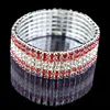 High Quality Fashion 6 Row wide Stretch Crystal Bracelets & Bangles 5 Colors Bracelets For Women Jewelry Girl child Bracelets 3
