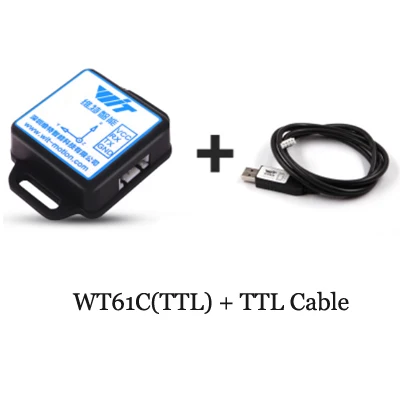 WT61C IMU датчик 2 оси Угол наклона(шаг крена)+ 3 оси ускорение+ гироскоп MPU6050 Модуль Инклинометр для ПК/Android/MCU - Цвет: WT61CTTL Data Line