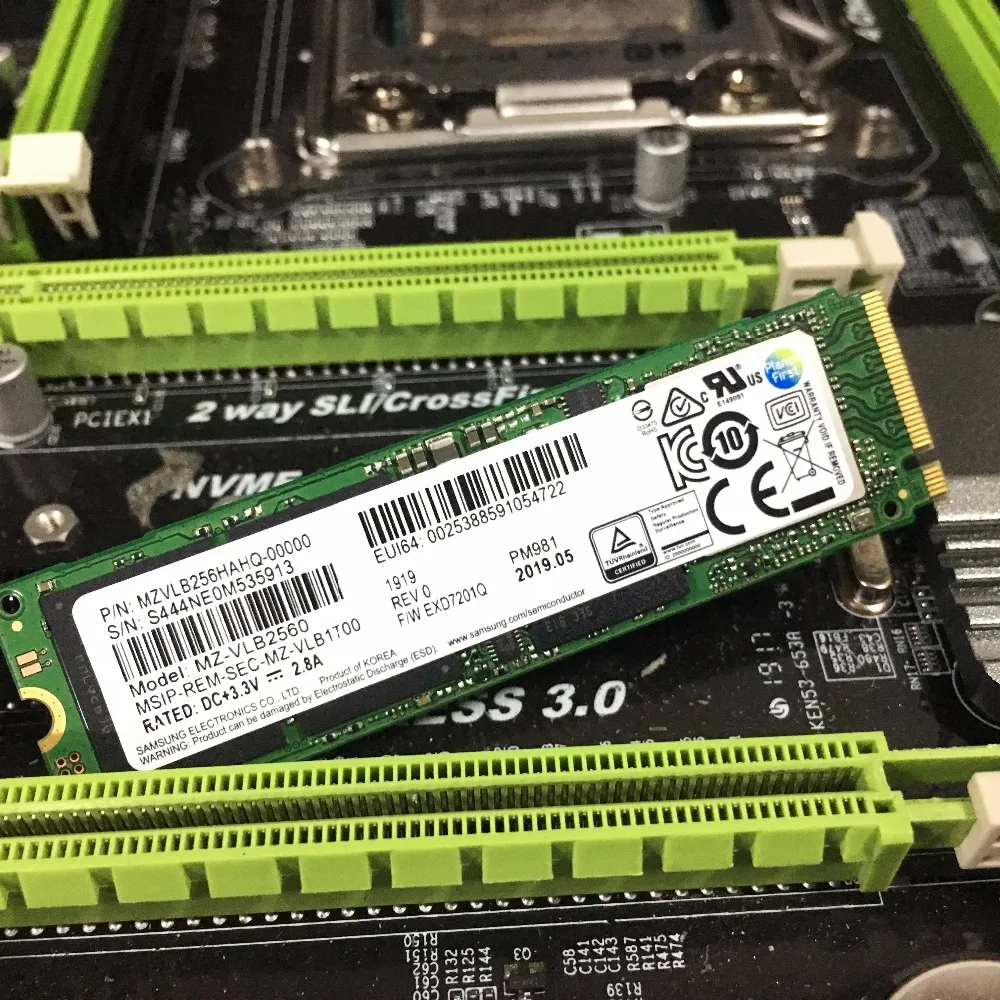 SAMSUNG 970 EVO 970EVO 250 ГБ 500 ГБ 1 ТБ NVMe M.2 SSD PCIe 3,0x4 шт рабочего ноутбука сервер Internal Solid State Dribe 250 г 500 г