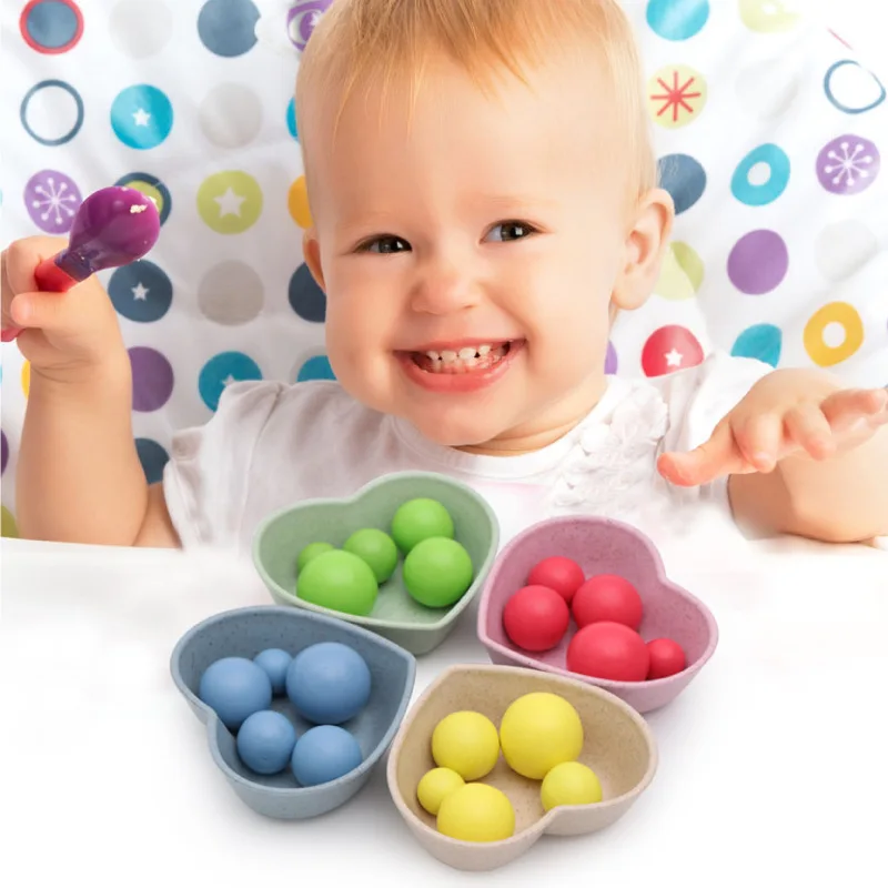 Детские математические игрушки, цифровые цифры 0-9, счетная практика, жизненные навыки, палочки для еды, деревянные игрушки для малышей, цветной зажим, шарики, развивающие подарки