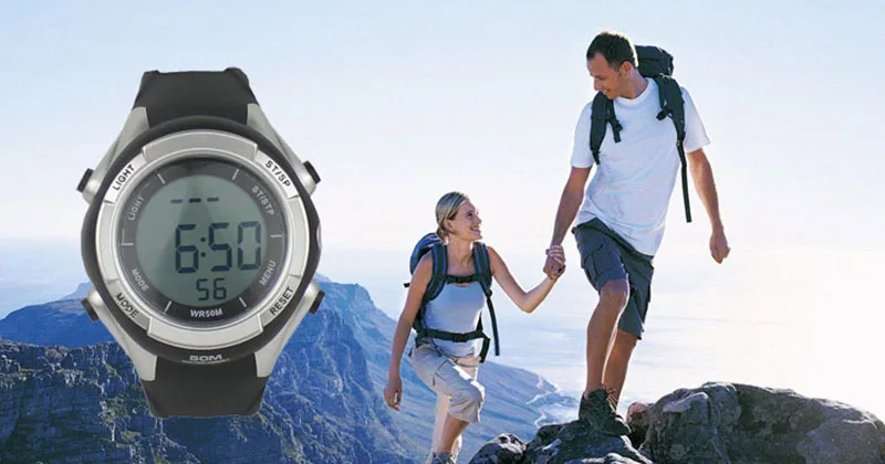 5 Polar Style Heart Rate Watch Cardio Fitness Digital 5.3KHz Sports Wristwatches Running Cycling Heart Rate Monitor Chest Strap