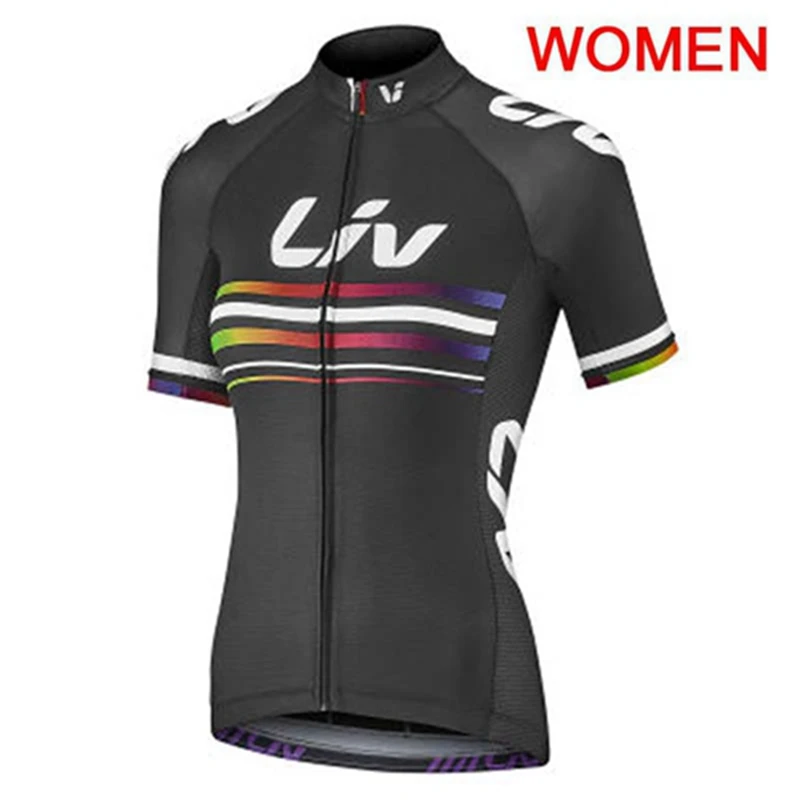 Высококачественная Женская велосипедная Джерси LIV команда гоночная одежда короткий рукав велосипедные рубашки верхняя спортивная одежда велосипедные наряды K071610 - Цвет: 01
