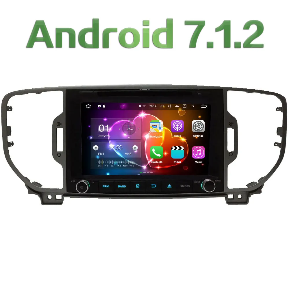 8 Quad Core Android 7 1 2 2GB RAM 3G 4G WIFI DAB SWC Car DVD
