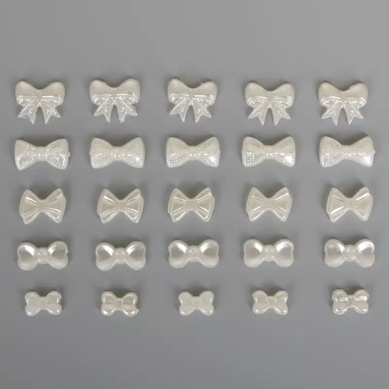 Галстук бабочка из АБС пластика с искусственным жемчугом|beads for jewelry|beads jewelry makingbeads