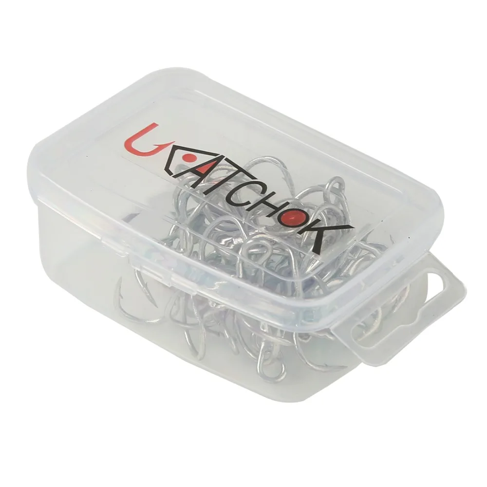 

10pcs/pack Origin three anchors treble hook blood slot grooved triple hook without feather naked barbed hook pike fishing tackle