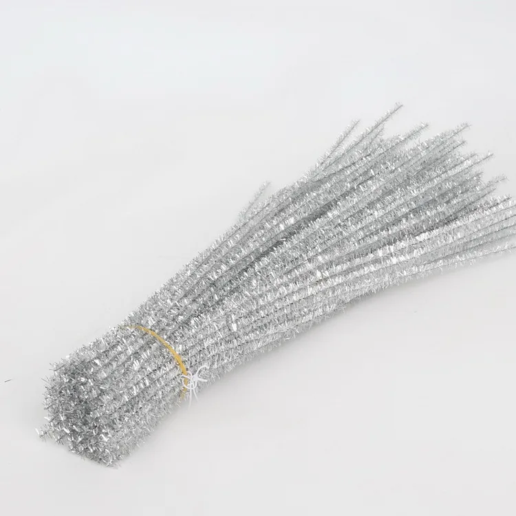 100pcs Sparkling Chenille Pipe Cleaners