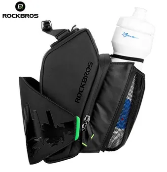 

ROCKBROS Waterproof Bike Rear Bags Rear Seat Tail Bag Bike Bag MTB Cycling Saddle Bag With Water Bottle Pocket Bike Accessories
