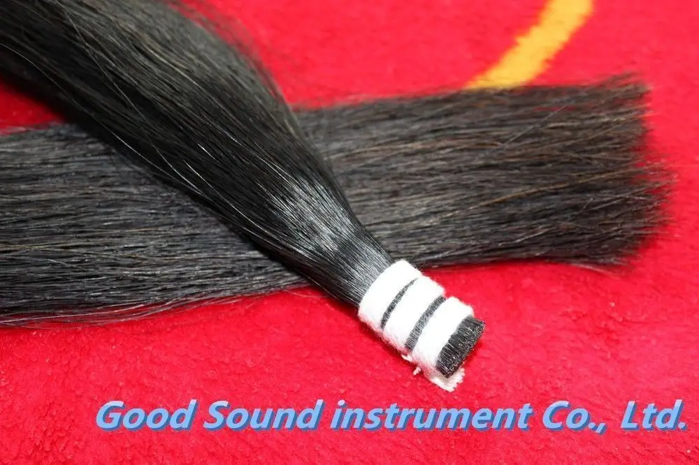 

250g pure natural black Mongolian horsetail bow hair, erhu bow hair, banhu bow hair, 105-108 cm, handicraft weaving