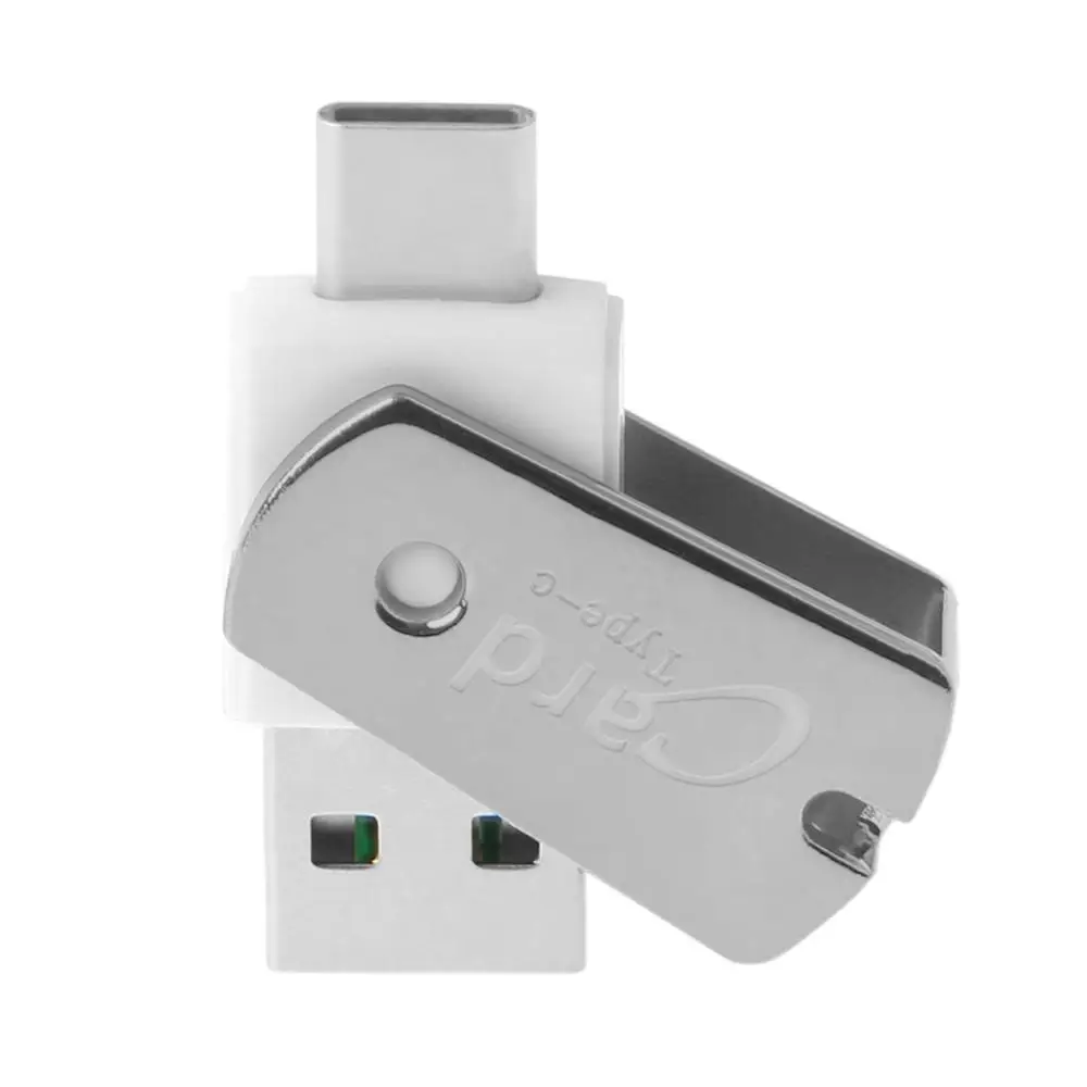Silver Мини USB 3,1 Тип C USB-C к Micro SD устройство для считывания с tf-карт адаптер для ПК Macbook Chromebook S8 Note 8 G6 V30 мобильного телефона - Цвет: Silver