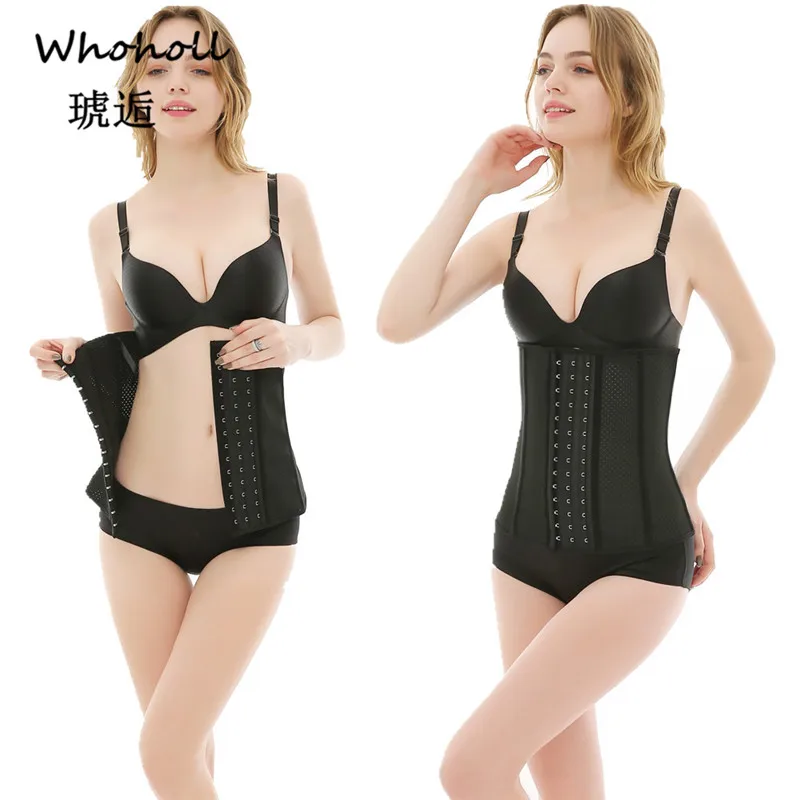 

Whoholl Brand Adjustable Shoulder Strap Waist Trainer Vest Corset Women Zipper Body Shaper Waist Control Slimming Shapewear XXXL