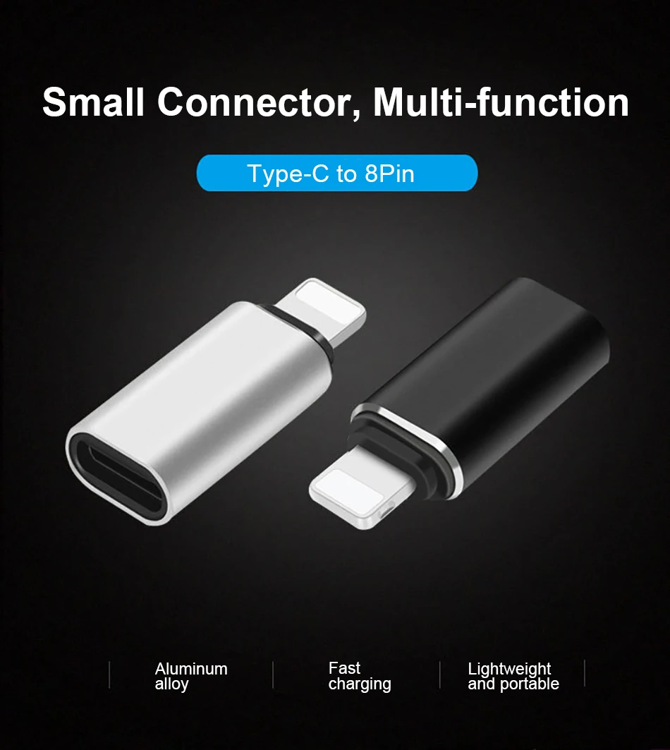 ACCEZZ 2 шт. USB адаптер типа OTG C до 8 Pin для Apple iphone X XS XR 8 7 Plus 10 освещение Синхронизация данных Быстрая зарядка конвертер