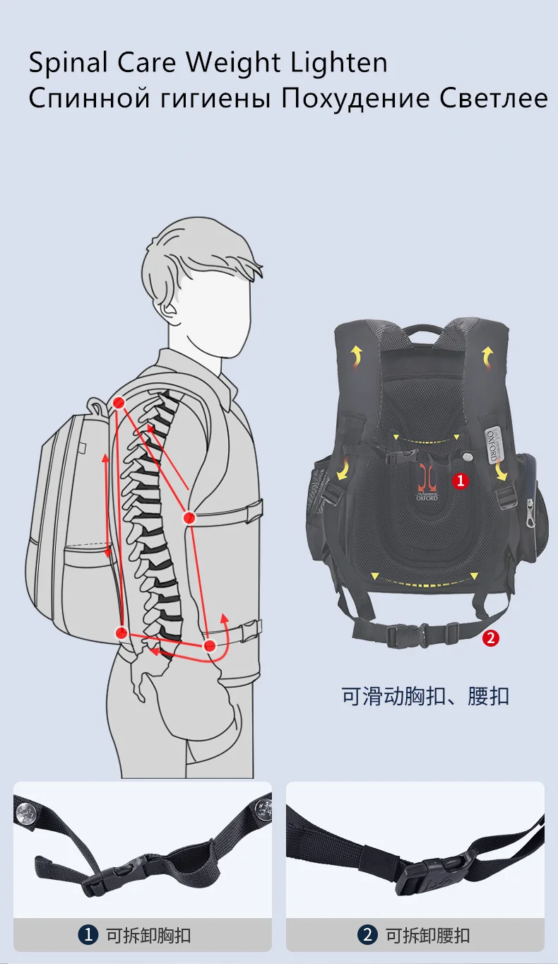 Университет Оксфорда школьная сумка Светоотражающая забота о позвоночнике вес облегченный ортопедический водонепроницаемый рюкзак класс 2-6